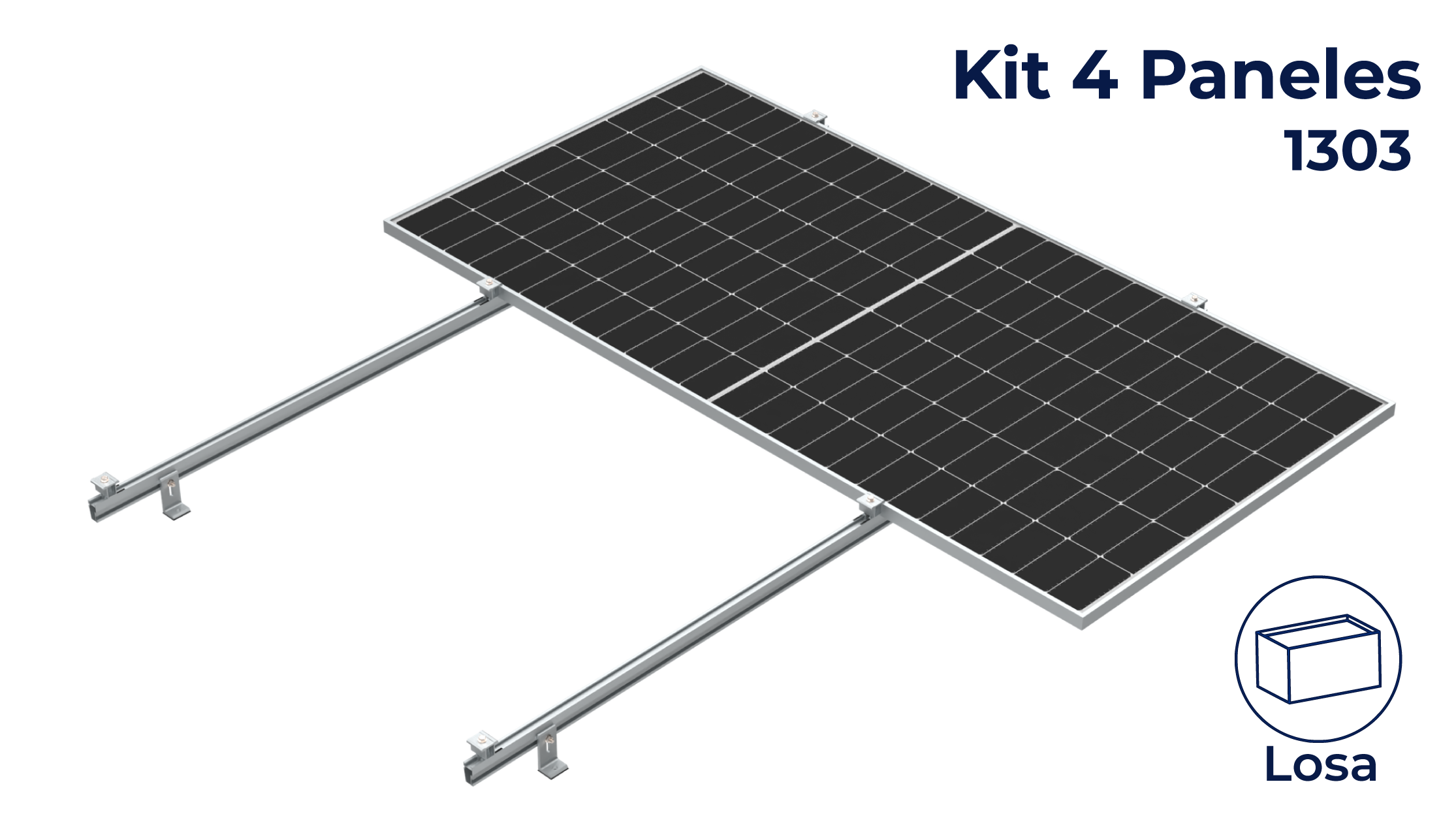 Kit Nxt-Rx para 4 paneles a 0° hasta 1303mm