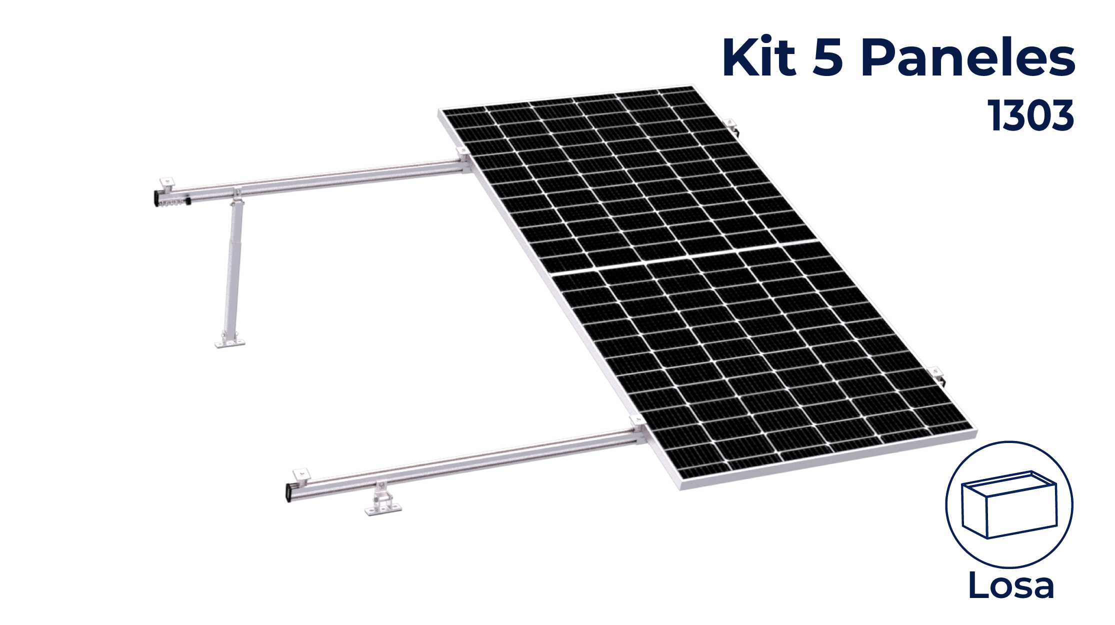Kit Nxt-Rx para 5 paneles de 15 a 30° hasta 1303mm