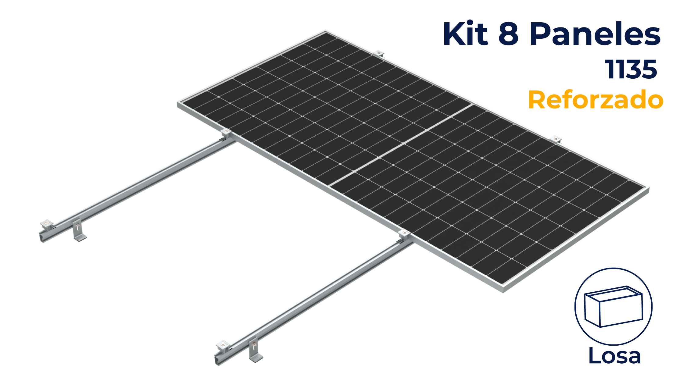 Kit reforzado Nxt-Rx para 8 paneles a 0° hasta 1135mm