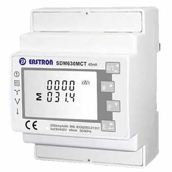 Smart Meter para Net Zero Export con 3 CT´S de corriente de 250A y comunicación RS485 para inversores de 2 y 3 fases.