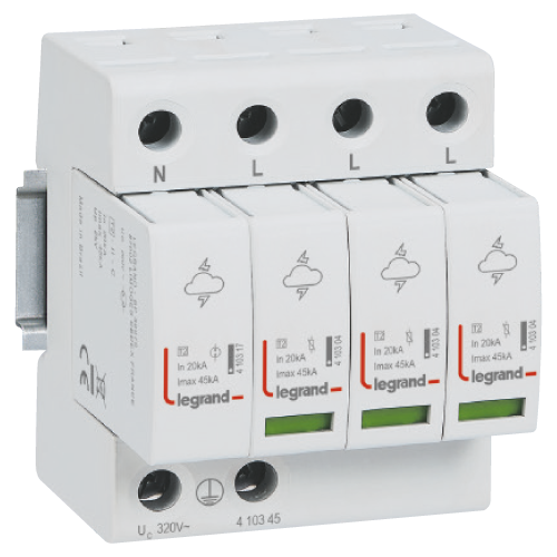 Supresor de picos Legrand de CA 45kA, Clase II