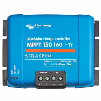 Controlador de carga Victron para banco de bateria 12-48V, voltaje de entrada Max 150V & 60A de carga.