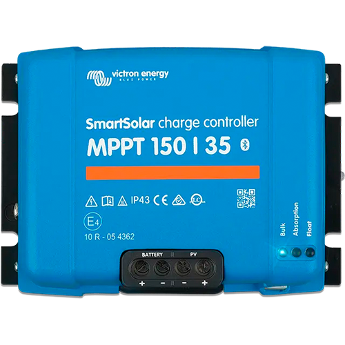 Controlador de carga Victron de 150Voc y 45 A de carga.