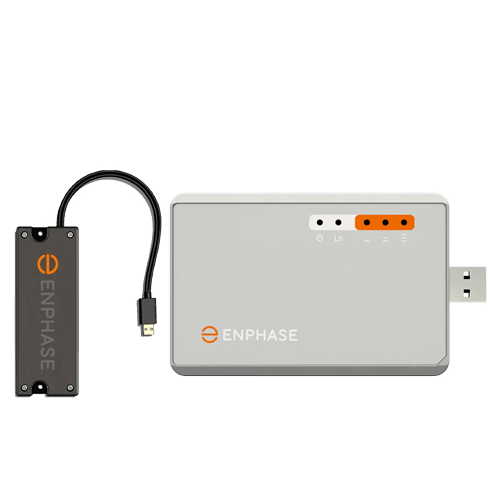Conexión móvil de Enphase. Módem celular LTE CAT M1 con plan de datos de 5 años de AT&T SIM para EE. UU., Puerto Rico, Islas Vírgenes de EE. UU., Canadá y México. Para sistemas de hasta 60 microinversores