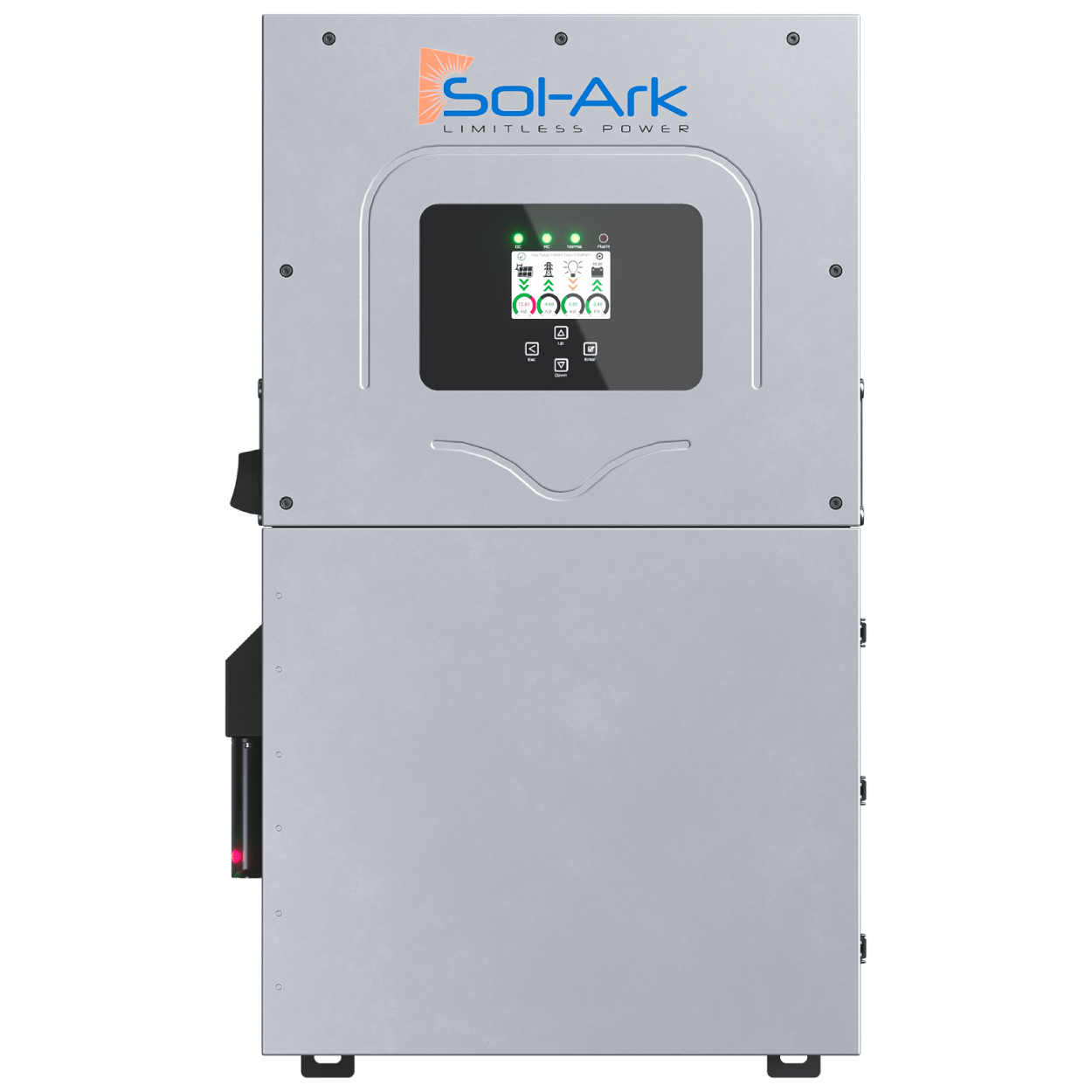 Inversor Hibrido SOL-ARK de 18kW, Split Phase 120/240V, 3 MPPT´s, 10 años de garantia, Compatible con Baterias PYLONTECH LV