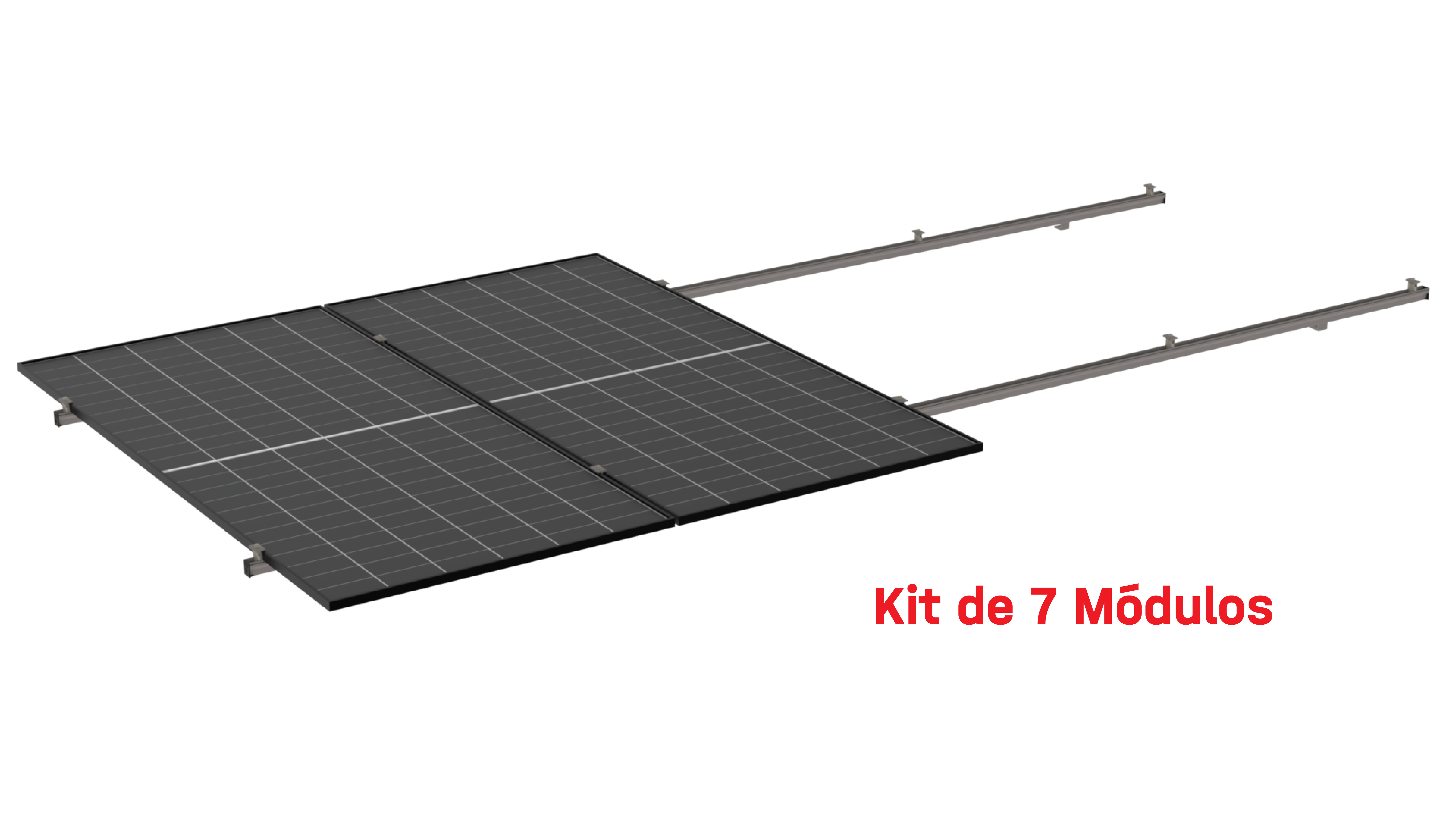 Kit de K2 para 7 paneles a 0° hasta 1134mm - 200km/h