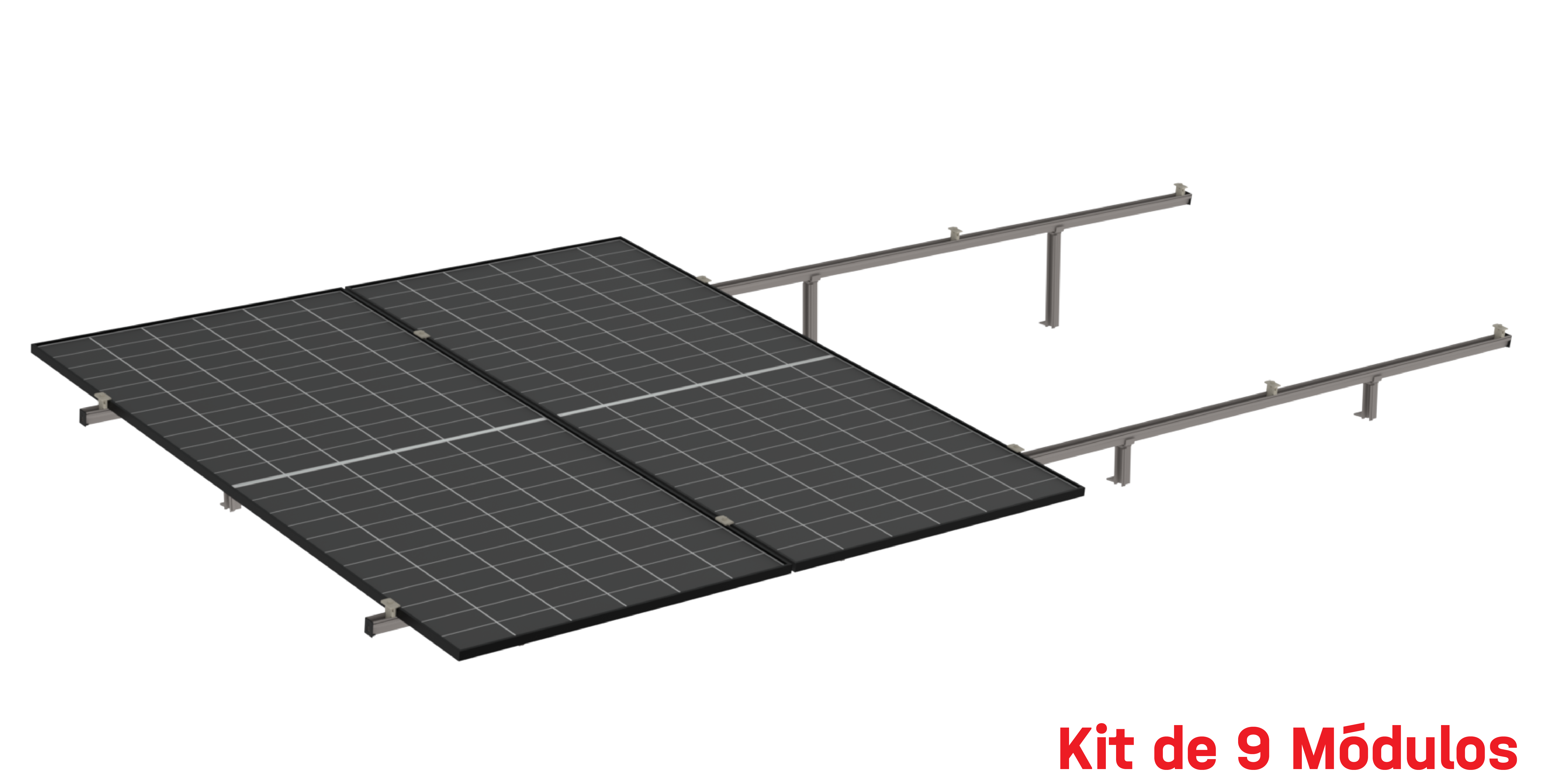 Kit de K2 para 9 paneles a 16° hasta 1303mm - 200km/h
