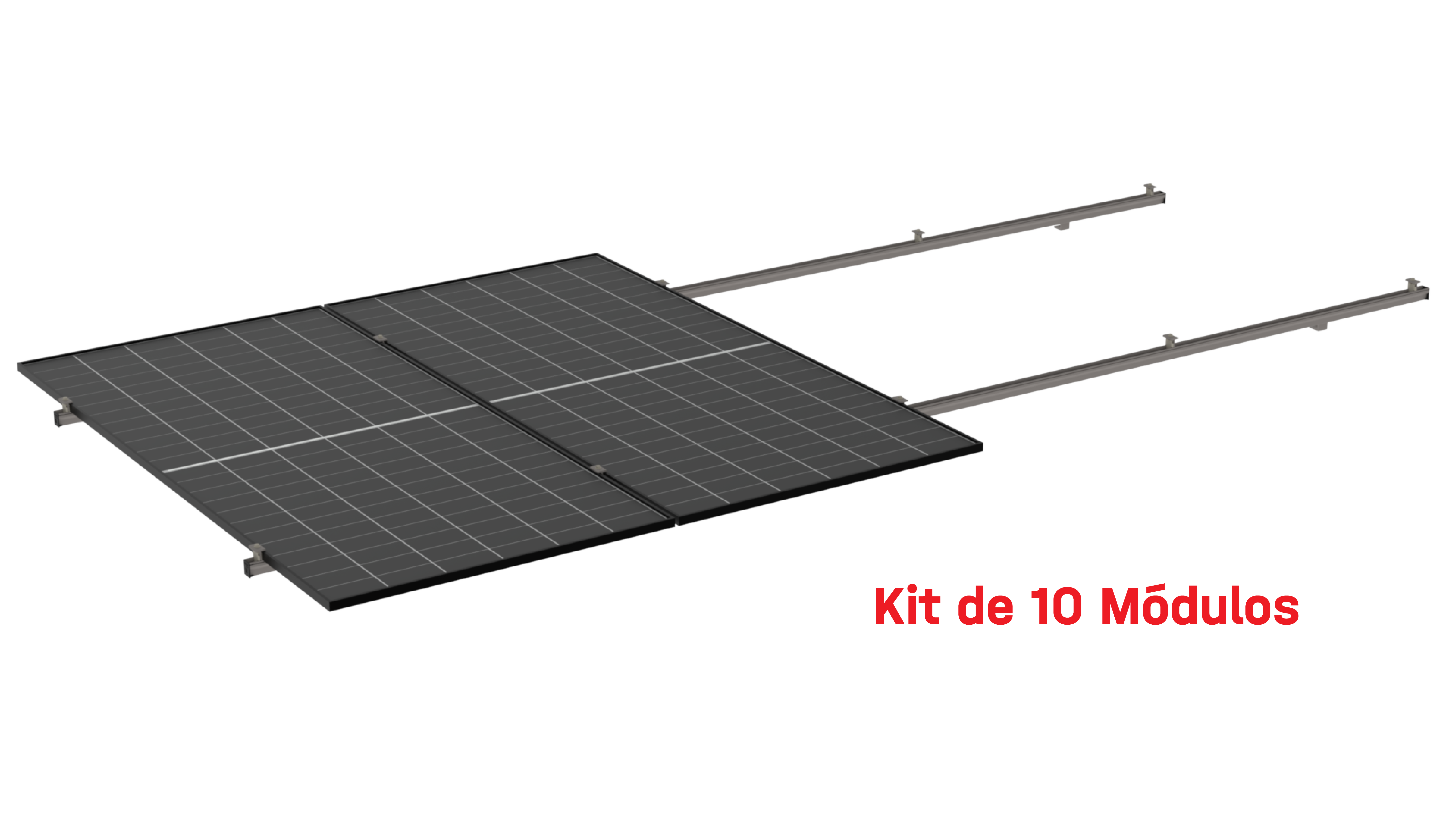 Kit de K2 para 10 paneles a 0° hasta 1303mm - 200km/h