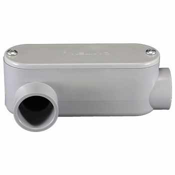 Conduleta de PVC tipo LR de 3/4"